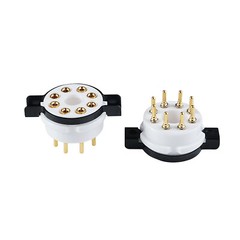 1pcs Amptata 8pin Tube Socket Octal Gold EL34 6SN7 KT88 5U4G 274B 6L6 5AR4 6V6