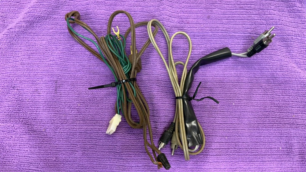 BSR 2330 OEM Power Connector Ground Audio Cables Only Fits Other BSR Turntables