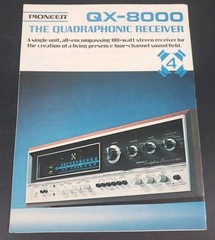 Original Pioneer QX-8000 Quadraphonic Receiver Vintage Dealer Brochure 1971