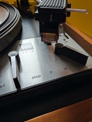 Dual 1218 Turntable with Wood Plinth & Manual