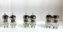 2 tubes Sylvania black 5654 EF95 6AK5W 6J1P LITTLE DOT FX AUDIO matched pair