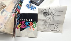 Vintage Pocket Rockers Mini Cassette Tape Player 1988 Box Complete Bangles *Read