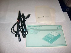 Vintage GE Portable Cassette Tape Recorder Attention Collectors Model 3-5120