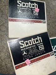 LOT OF 13 REEL TO REEL MAGNETIC RECORDING TAPE 1/4 INCH SCOTCH TDK BASF