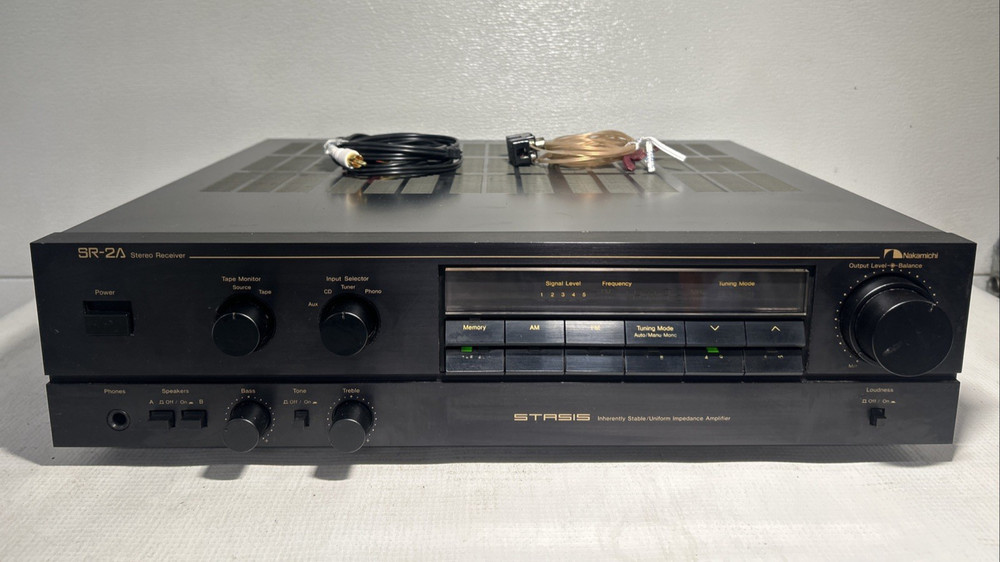 Nakamichi SR-2A Stereo Receiver Stasis Amplifier Audiophile TESTED SEE VIDEO