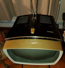 Rare 1950’s Portable RCA Victor Deluxe Television & Original Stand Works! Deco