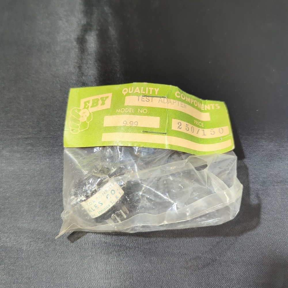 EBY Sales Model 9-99 9-pin Tube Test Socket Adapter