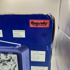 Vintage Rhapsody Model TV– 647 Rechargeable Portable 7 Inch