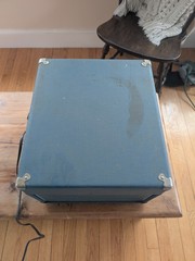 Vintage Califone Turntable 1420k Portable record player 4 speed phonograph Case