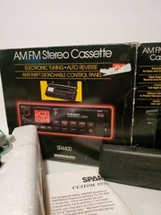 HTF Vintage Sparkomatic Sr4400 Am Fm Stereo Cassette With Box Anti Theft Control