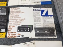 ⭐️LOT Original Dealer Brochures Mcintosh Amplifiers, Preamps, Tuners + Catalogs