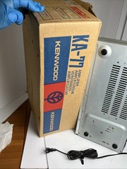 Vintage KENWOOD KA-77 Integrated Stereo Amplifier Original Box WORKS SEE VIDEO!