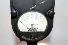 Vintage Antique GE AC-Volt Ammeter General Electric MODEL 8AK1AAA1 TYPE AK-1