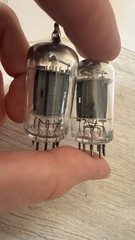 TUNGSOL NOS 12AX7 Long Plates D [] Getter Matched Pair 1952