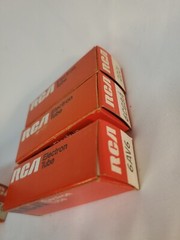 Lot of (5) Vintage RCA Electronic Tubes – Nos- 25C5 3BZ6 6AV6 6CG8A 2D21 Radio