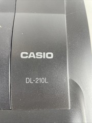 Vintage CASIO DL-210L 2-Color Ribbon Print Calculator Works Plus 46 Paper Rolls
