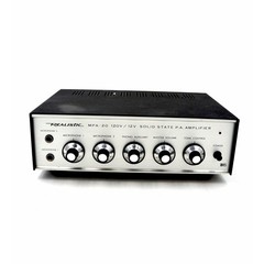 Vtg Realistic MPA-20 Solid State P.A. Amplifier 120V / 12V Mic Preamp Portable