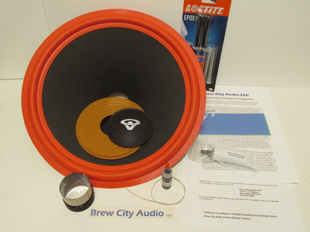 15″ recone kit for Cerwin Vega 154W 153W 152W various coils 217, 316, 417 Read