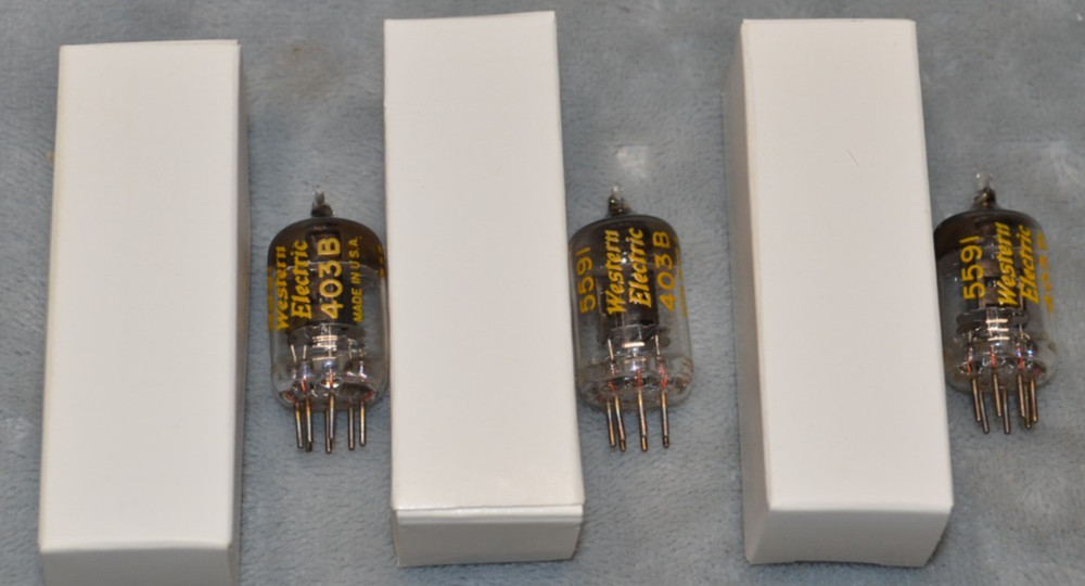 3 Western Electric 2C51 403B Vacuum Tubes Tested