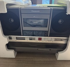 NEW Panasonic SG-J500 AM FM Radio Cassette Record Player Boombox Portable In Box