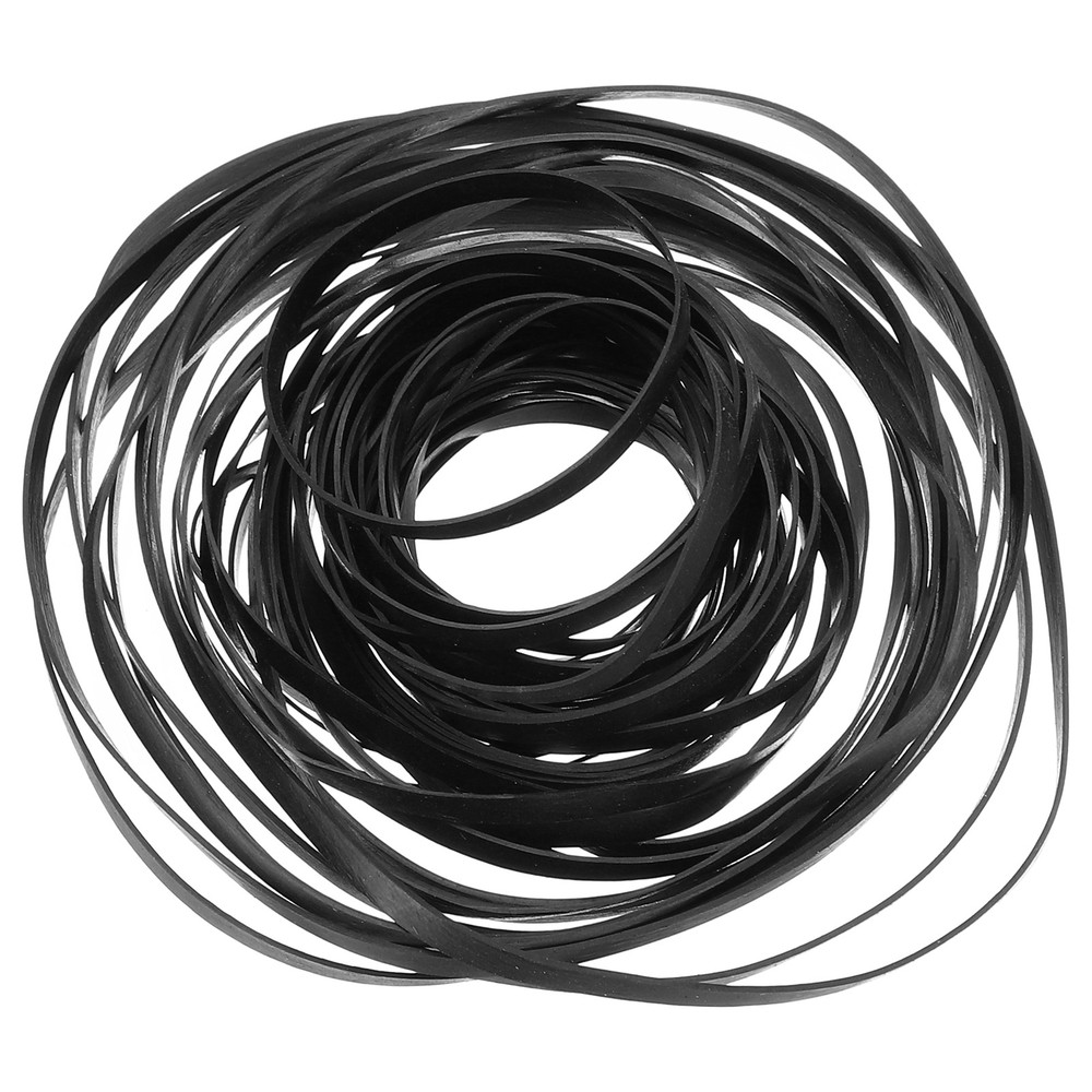 50Pcs Recorder Rubber Belts 40-135mm Mix Flat Cassette Tape Recorder(4mm Width)