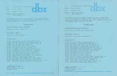 1980 DBX Discussions Dealer Newsletters Digital Disc Releases HiFi Stereo Audio