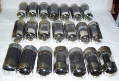 Lot of (21) 7C5 tubes,radio,amp,loctal,loktal,locktal,Philco,Sylvania,RCA,++