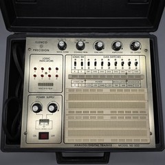 Vintage Elenco XK-500 Analog – Digital Trainer with Case – Powers On – AS IS