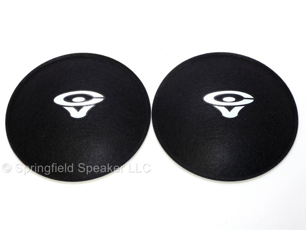 2 Cerwin Vega 4.5″ Felt Logo Dust Caps – 2DC45CV