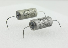 New Qty 2 Matched Pair Sprague Vitamin Q .22uF 300V PIO Capacitors NOS USA 1965