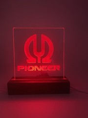 Pioneer SPEC-4 Stereo Power Amplifier Vintage LED Sign