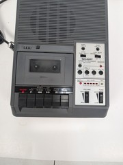 Sharp Cassette Recorder RD-771AV AC Cord Portable Tape Deck Gray Vintage Unit