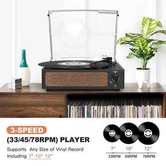 RetroAudio Record Player Bluetooth Turntable Stereo Vinyl Wireless Audio Turntab