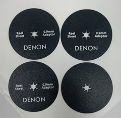Four Denon – REEL TO REEL Adjusting Sheet Spacers Adaptors 0.9mm – New