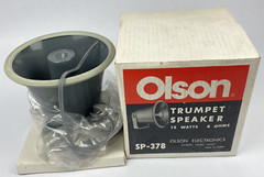 OLSON SP-378 6″ Trumpet Speaker 15 Watts Olson Electronics Ohio NOS Vintage