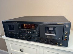 Vintage TEAC W-6000R Cassette Deck Remote Included