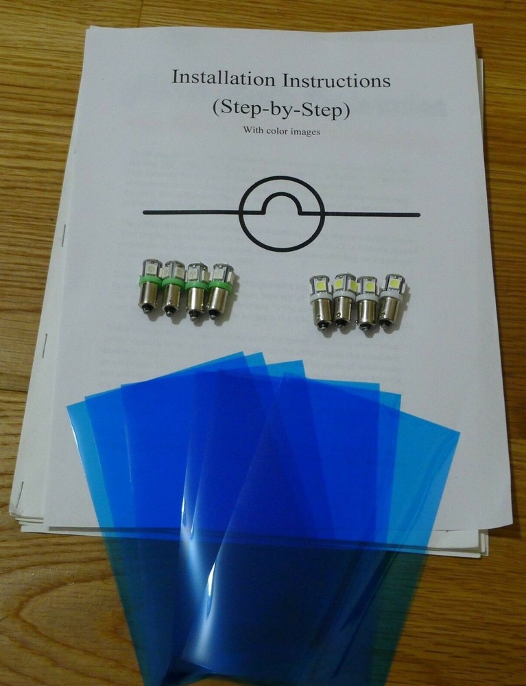 McIntosh MC2105 Amplifier LED Bulbs Lamps Lights Filters instructions kit.