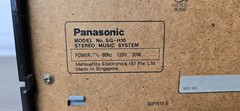 Vintage Panasonic SG-H10 Stereo Music System Quartz Digital Synthesizer Working
