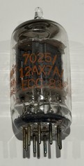 GE 7025 / 12AX7A / ECC83 O Getter BALANCED for Emissions Great Logos