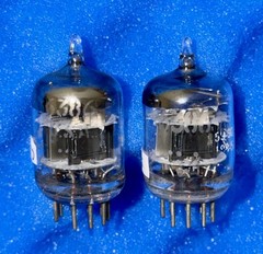 Two GE 6386 Tubes / Amplitrex Tested +100% / D Getter / X3 Mica /Black Plates