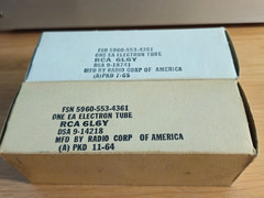 6L6Y MATCHED PAIR RCA AUDIO POWER TUBES NOS NIB *eTRACER* #12B4