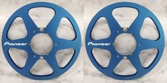 One Pair 10.5” blue Pioneer Tape reel High Quality Aluminum Take Up Reel