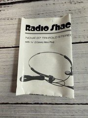 Vintage Radio Shack Nova-37 In Ear Foldable Headphones with Box and Instructions