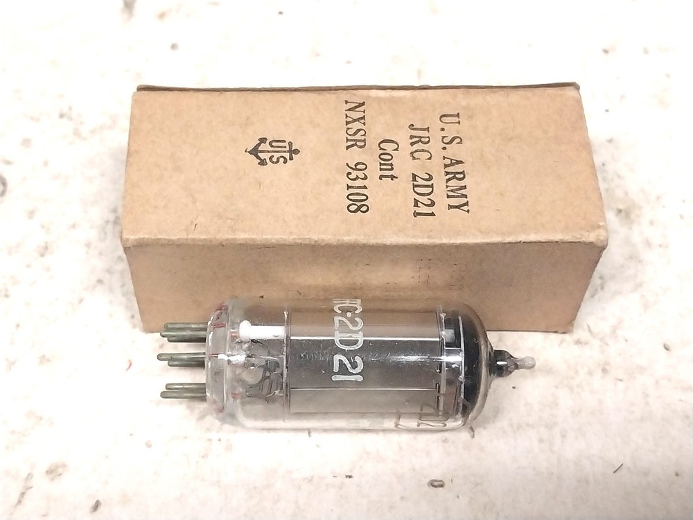 New Unused RCA JRC 2D21 Thyratron / Old Vintage Ham Radio Tube Receiver Control
