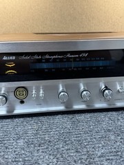 Vintage Allied 498 Solid State Stereophonic Receiver — Wood Cabinet — Japan