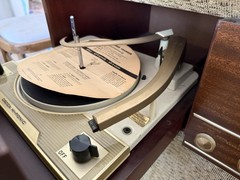 🍊Vintage 1950s/60s MCM Decca ‘The Riverside’ Hi-Fonic Record Player Console!