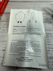 Vintage Radio Shack Nova-37 In Ear Foldable Headphones with Box and Instructions