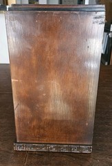 RARE Antique Silver Marshall All World 5 Walnut Tombstone Art Deco Radio