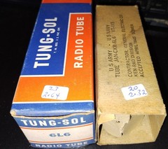 6L6 tubes metal 2 pcs tested NOS Tung-Sol GE Ken-Rad JAN