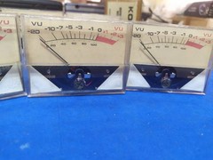 1 VU Meter MODUTEC Made in USA for Ampex Perfect Working Order Testd ok stock=12